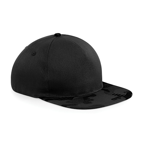 Beechfield Camouflage Retro Snapback Cap One Size Black/ Midnig Black/ Midnight Camo One Size