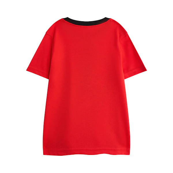 Spider-Man Pojkar Ansikte Kortärmad Lång Pyjamas Set 7-8 År Rö Red/Grey 7-8 Years