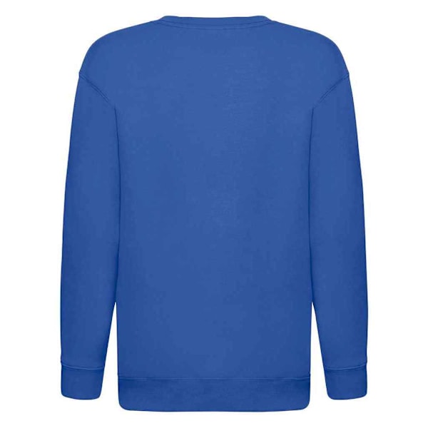 Fruit of the Loom Barn/Barn Premium Drop Shoulder Sweatshirt Royal Blue 14-15 Years