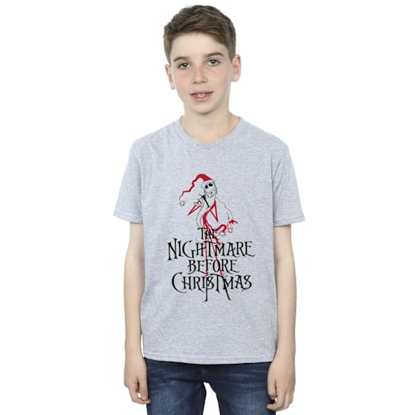 Disney Boys The Nightmare Before Christmas Santa T-shirt 12-13 Sports Grey 12-13 Years