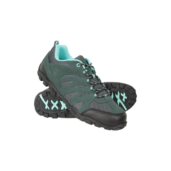 Mountain Warehouse Dam/Dam Outdoor II Mockaskor i mocka för vandring Dark Grey/Petrol 4 UK