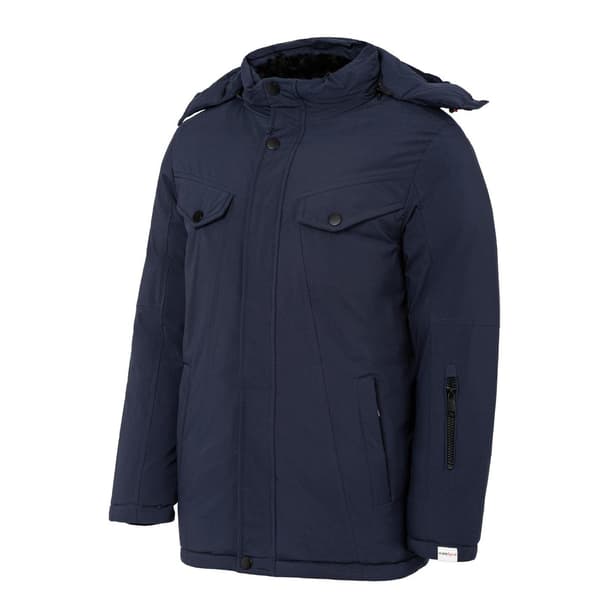 Lee Cooper Herr Hooded Puffer Jacket M Marinblå Navy M