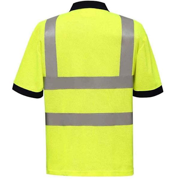 Yoko Unisex Hi-Vis Kortärmad Polotröja 5XL Gul Yellow 5XL