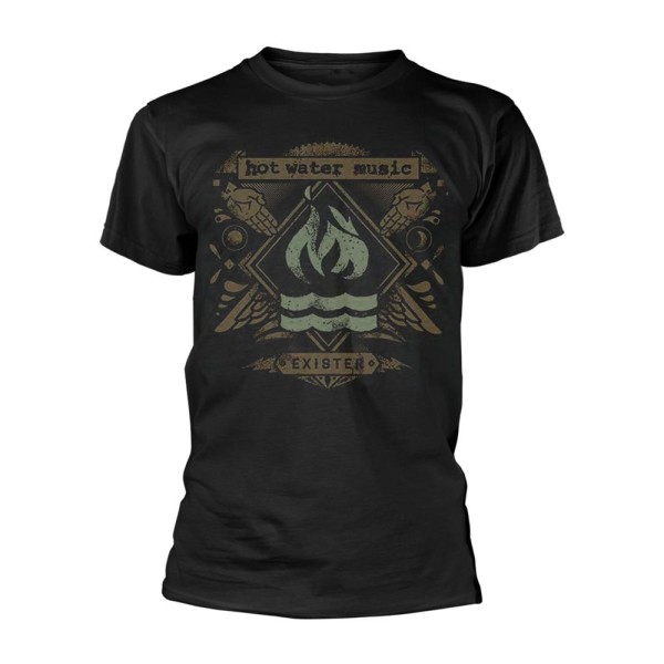 Hot Water Music Unisex Vuxen Exister T-shirt S Svart Black S