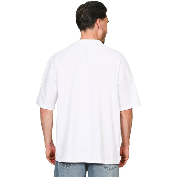 Casual Classics Unisex Vuxen Kammad Ringspun Bomull Förlängd Halsringning White 4XL
