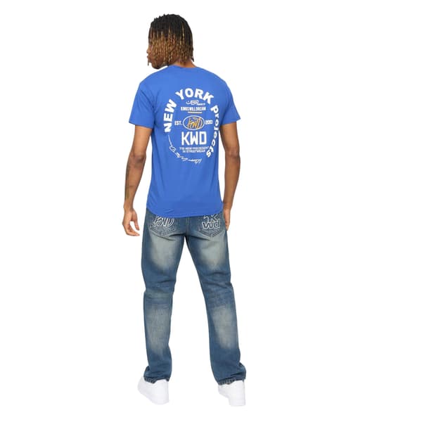 Kings Will Dream Mobalot T-shirt för män L Blå Blue L
