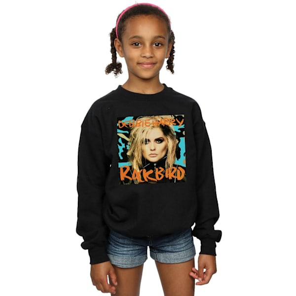 Debbie Harry Girls Rockbird Cover Sweatshirt 9-11 år Svart Black 9-11 Years