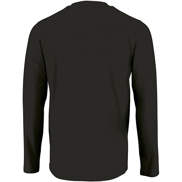SOLS Imperial Långärmad T-shirt för Män 4XL Deep Black Deep Black 4XL