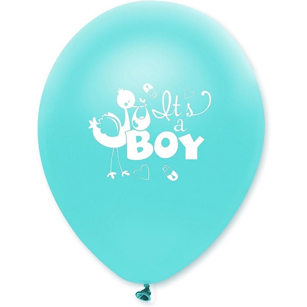 Kreativa festartiklar It´s A Boy Baby Shower-ballonger (6-pack) One Blue/White One Size