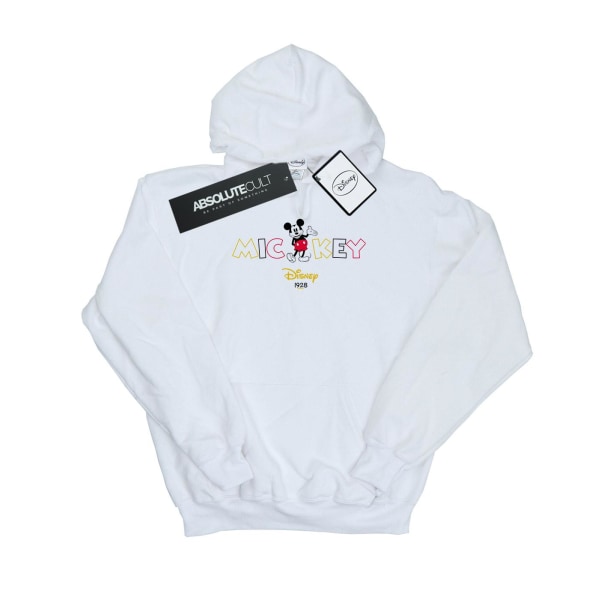 Disney Girls Musse Pigg 1928 Hoodie 12-13 år Vit White 12-13 Years