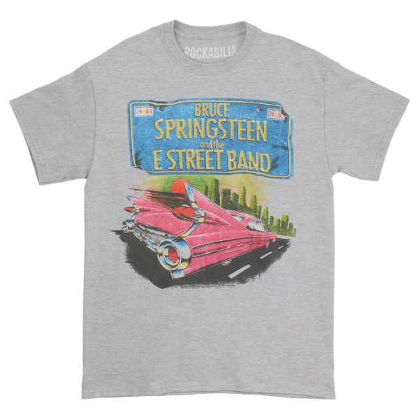 Bruce Springsteen Unisex Vuxen Rosa Cadillac T-shirt med print Heather Grey L