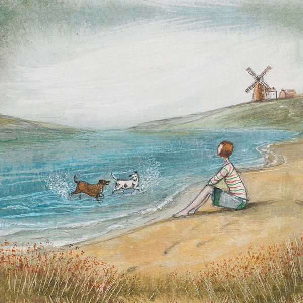 Joe Ramm High Jinks Print 30cm x 30cm Blå/Brun/Vit Blue/Brown/White 30cm x 30cm