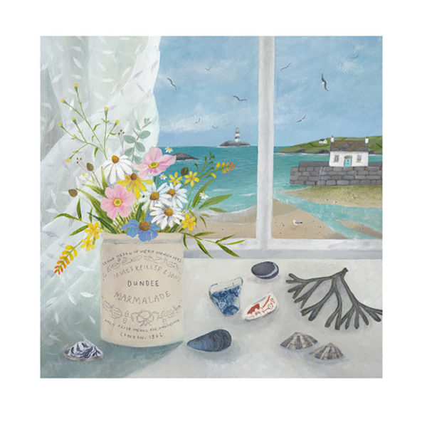 Julia Crossland Beach Treasures Poster 60cm x 60cm Flerfärgad Multicoloured 60cm x 60cm
