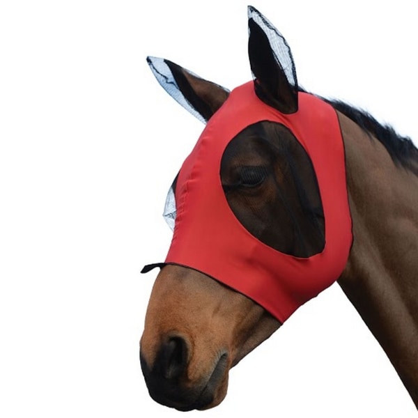 Weatherbeeta Horse Flugmask Med Öron Pony Röd/Svart Red/Black Pony