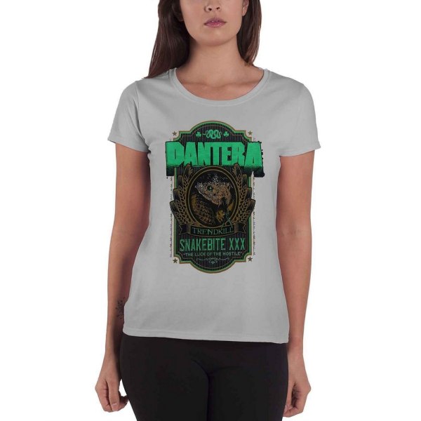 Pantera Dam/Dam Snakebite XXX Label Heather T-Shirt M Hea Heather Grey M