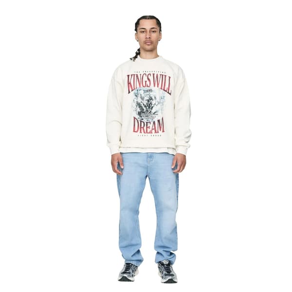 Kings Will Dream Herr Studio Snake Eyes Crew Neck Sweatshirt M White M