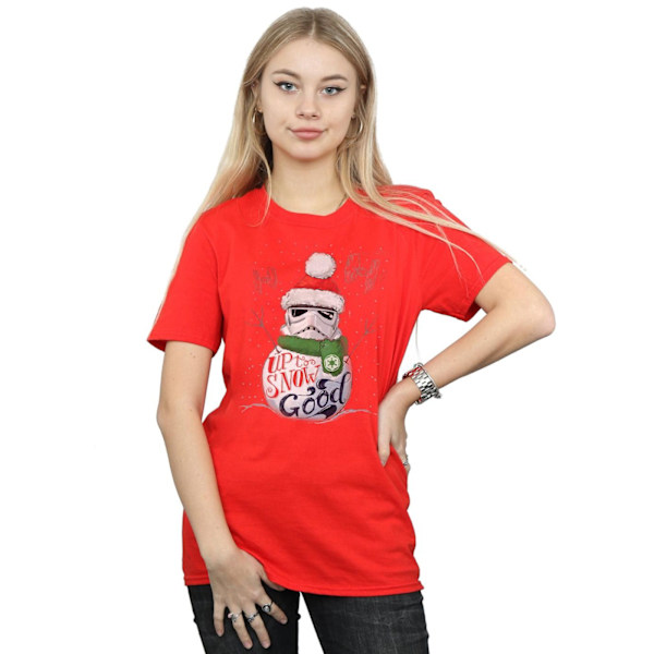 Star Wars Dam/Damer Stormtrooper Up To Snow Good Bomullspojke Red S