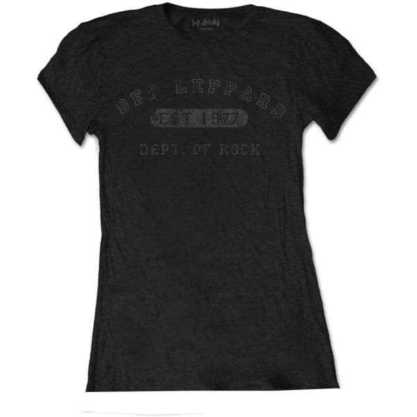 Def Leppard Dam/Dam Collegiate Logo T-Shirt XXL Svart Black XXL
