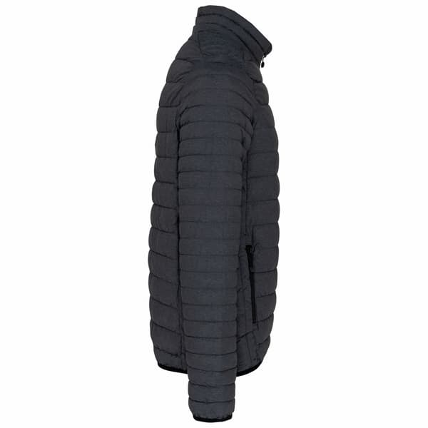 Kariban Herr Lättvikts Vadderad Jacka M Mörkgrå Melange Dark Grey Marl M
