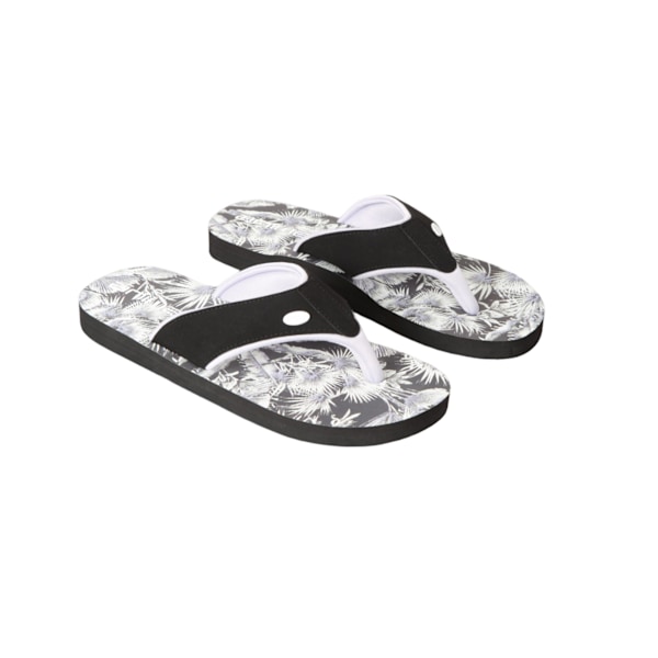 Animal Dam/Kvinna Swish Palm Print Återvunna Flip Flops Storlek 8 UK Lilac 8 UK