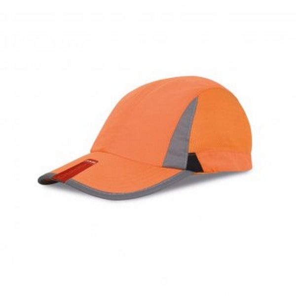 Spiro Unisex 2 Panel Sport Baseball Cap En storlek Orange/Svart Orange/Black One size