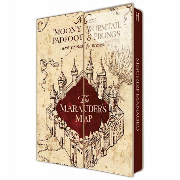 Harry Potter Marauders Map A5 Anteckningsbok En Storlek Brun Brown One Size