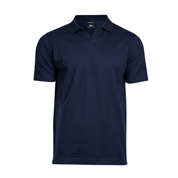 Tee Jays Herr Luxury Stretch V-halsad Poloskjorta 3XL Marinblå Navy Blue 3XL