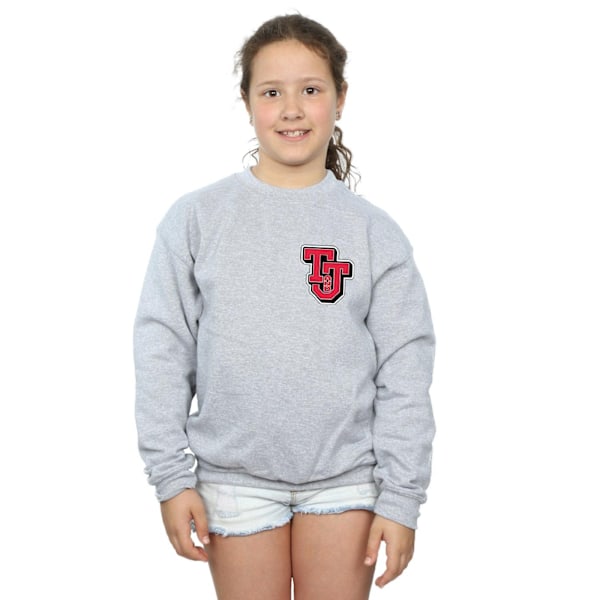 Tom And Jerry Girls Collegiate Logo Sweatshirt 12-13 År Spor Sports Grey 12-13 Years