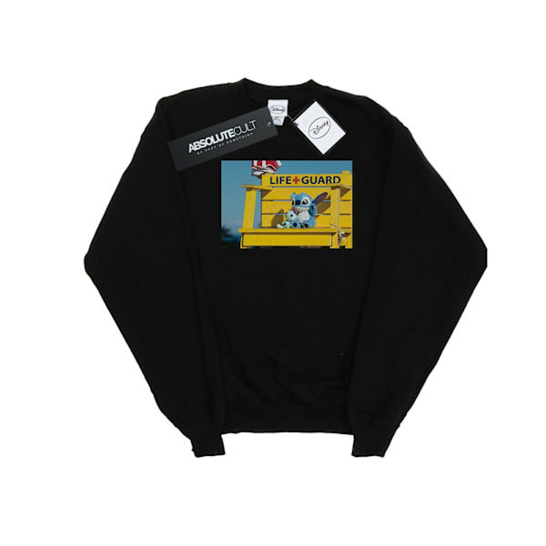 Disney Dam/Kvinnor Lilo Och Stitch Livräddare Sweatshirt L Svart Black L