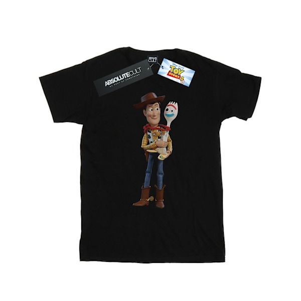 Disney Boys Toy Story 4 Woody och Forky T-shirt 5-6 år Svart Black 5-6 Years