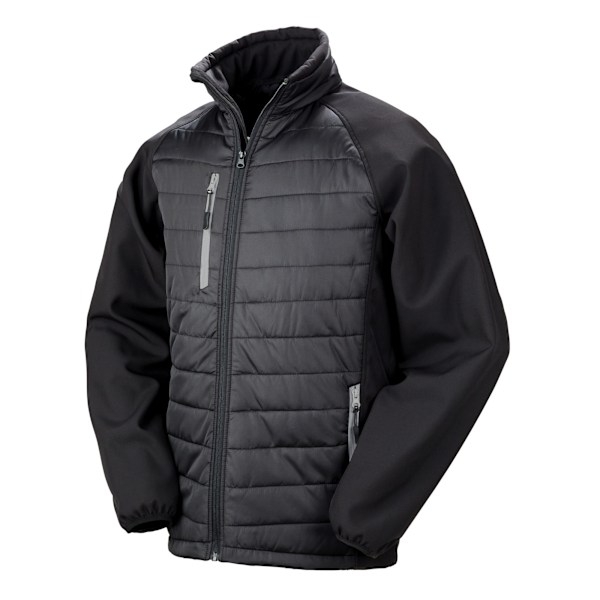 Result Unisex Vuxen Compass Softshell Väst L Svart/Grå Black/Grey L