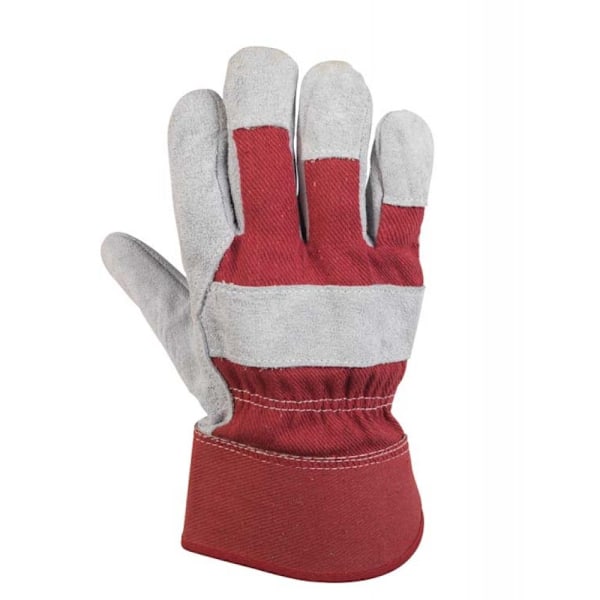 Glenwear Unisex Vuxen Tunga Läderhandskar XL Röd/Vit Red/White XL