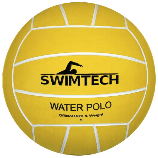 SwimTech Vattenpoloboll 5 Gul/Svart Yellow/Black 5