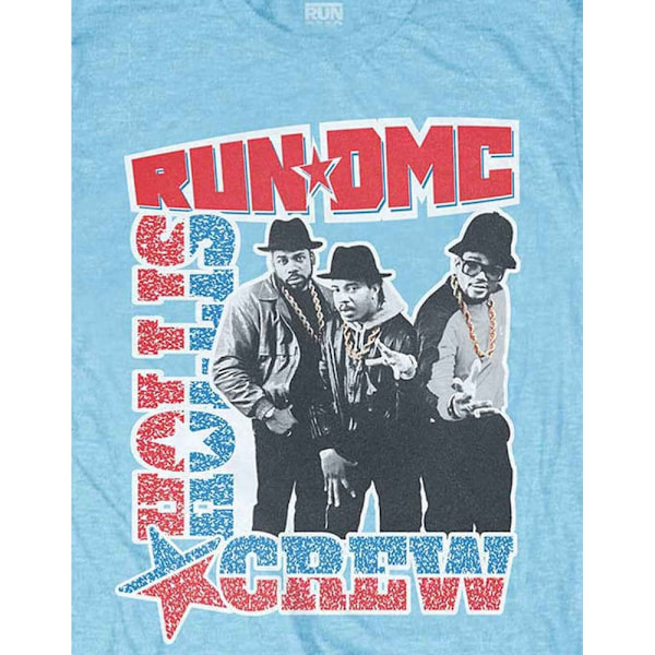 Run DMC Unisex Hollis Crew T-shirt L Sky Blue Sky Blue L