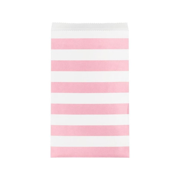 Creative Converting Randiga Papperspåsar (15-pack) En Storlek Rosa/Vit Pink/White One Size