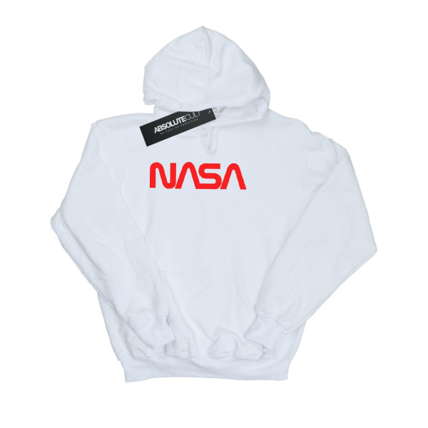 NASA Hoodie med logotyp för dam/dam M Vit White M