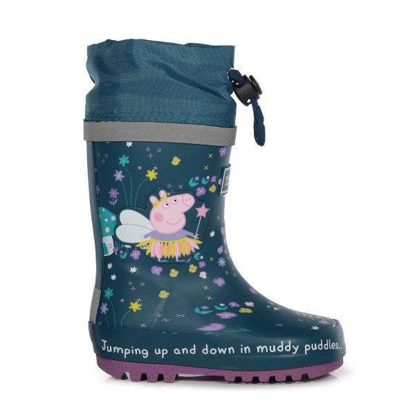 Regatta Childrens/Kids Fantasy Greta Gris Splash Wellington Boot Gulfstream 12 UK Child