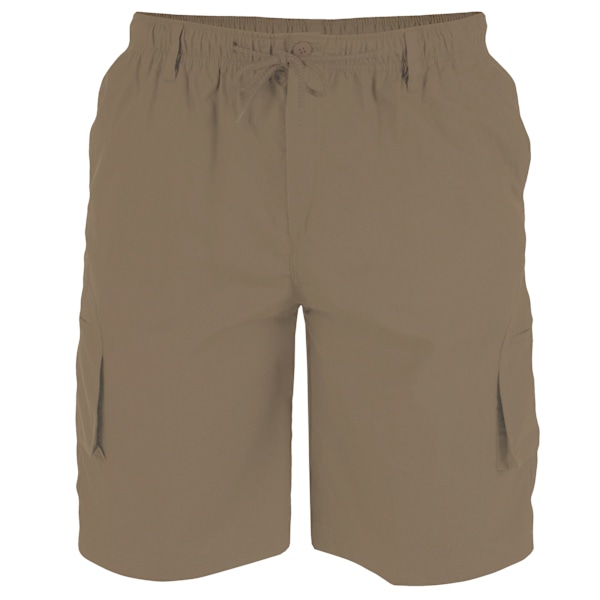Duke Herr D555 Nick Cargo Shorts med Elastisk Midja XL Sand Sand XL