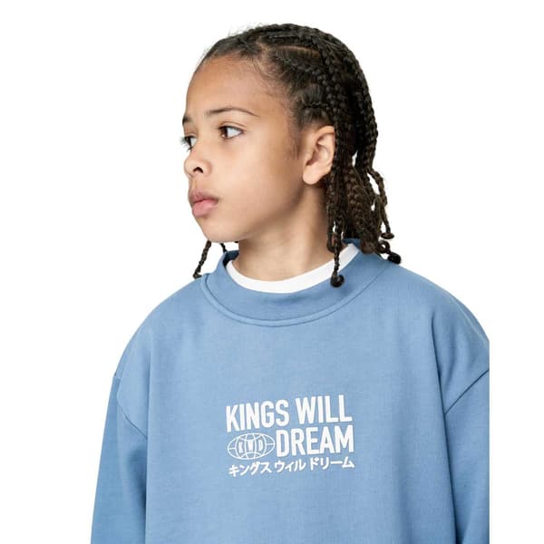 Kings Will Dream Boys Studio Title Crew Neck Sweatshirt 11-12 år Blue 11-12 Years