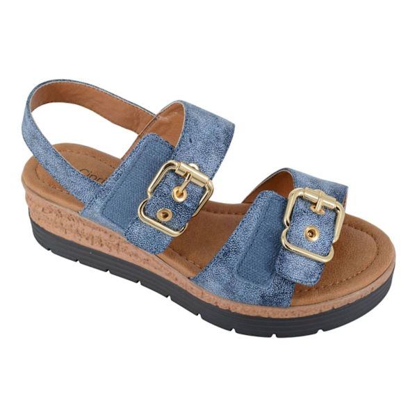 Cipriata Dam/Kvinnor Milia Sandaler 7 UK Blå Blue 7 UK