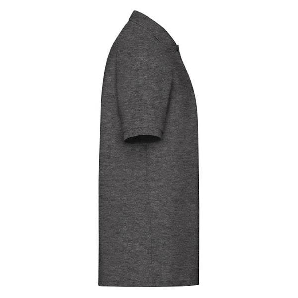 Fruit Of The Loom Herr Poloshirt med kort ärm i piqué, 65/35, 2XL Dark Heather 2XL