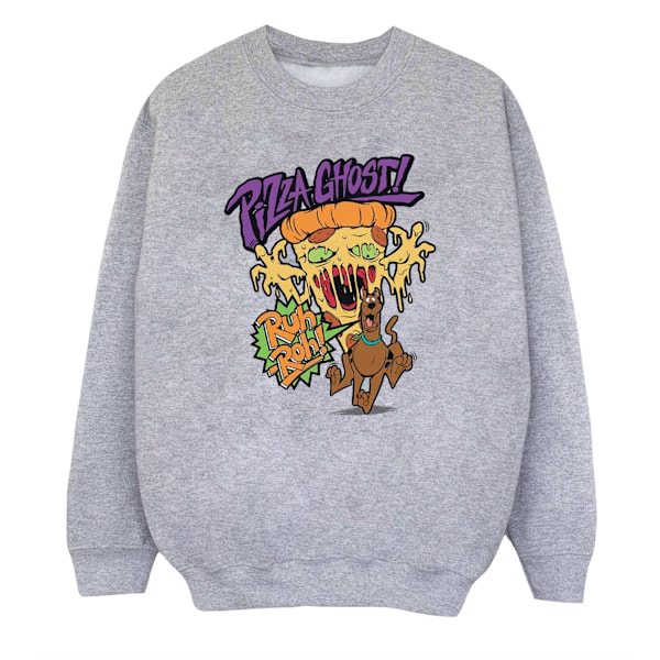 Scooby Doo Pojkar Pizza Ghost Sweatshirt 9-11 År Sports Grey Sports Grey 9-11 Years