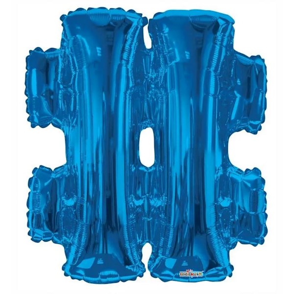 Kalejdoskop # Folieballong En Storlek Blå Blue One Size