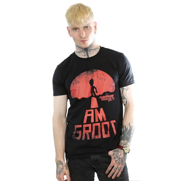 Marvel Herrar Guardians Of The Galaxy I Am Groot Röd T-shirt XL B Black XL