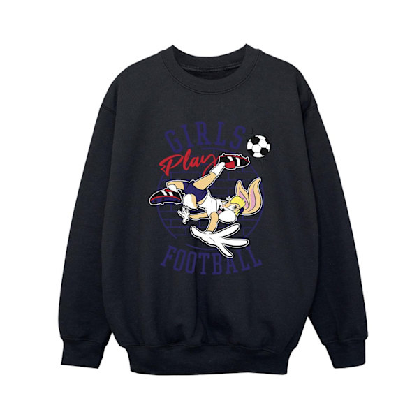 Looney Tunes Boys Lola Bunny Girls Play Football Sweatshirt 9-11 Black 9-11 Years