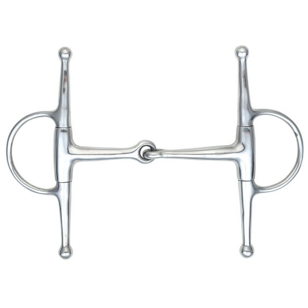 Shires Jointed Horse Eggbutt Snaffle Bit 5.5in Silver Silver 5.5in