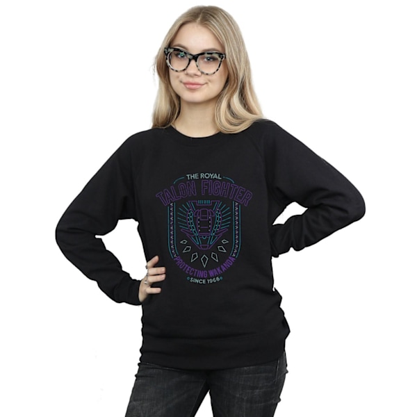 Marvel Dam/Kvinnor Black Panther The Royal Talon Fighter Sweatshirt Black XL