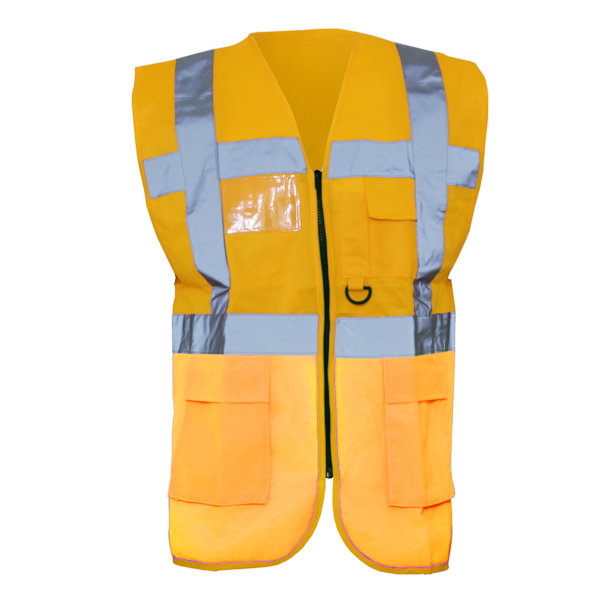 Yoko Hi-Vis Premium Executive/Manager Väst / Jacka (2-pack) Hi Vis Orange L