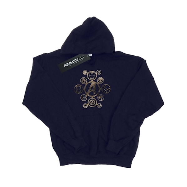 Marvel Dam/Kvinnor Avengers Infinity War Ikoner Hoodie XXL Marinblå Navy Blue XXL