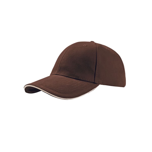 Atlantis Liberty Sandwich Heavy Brush Cotton 6 Panel Cap (2-pack) Brown One Size